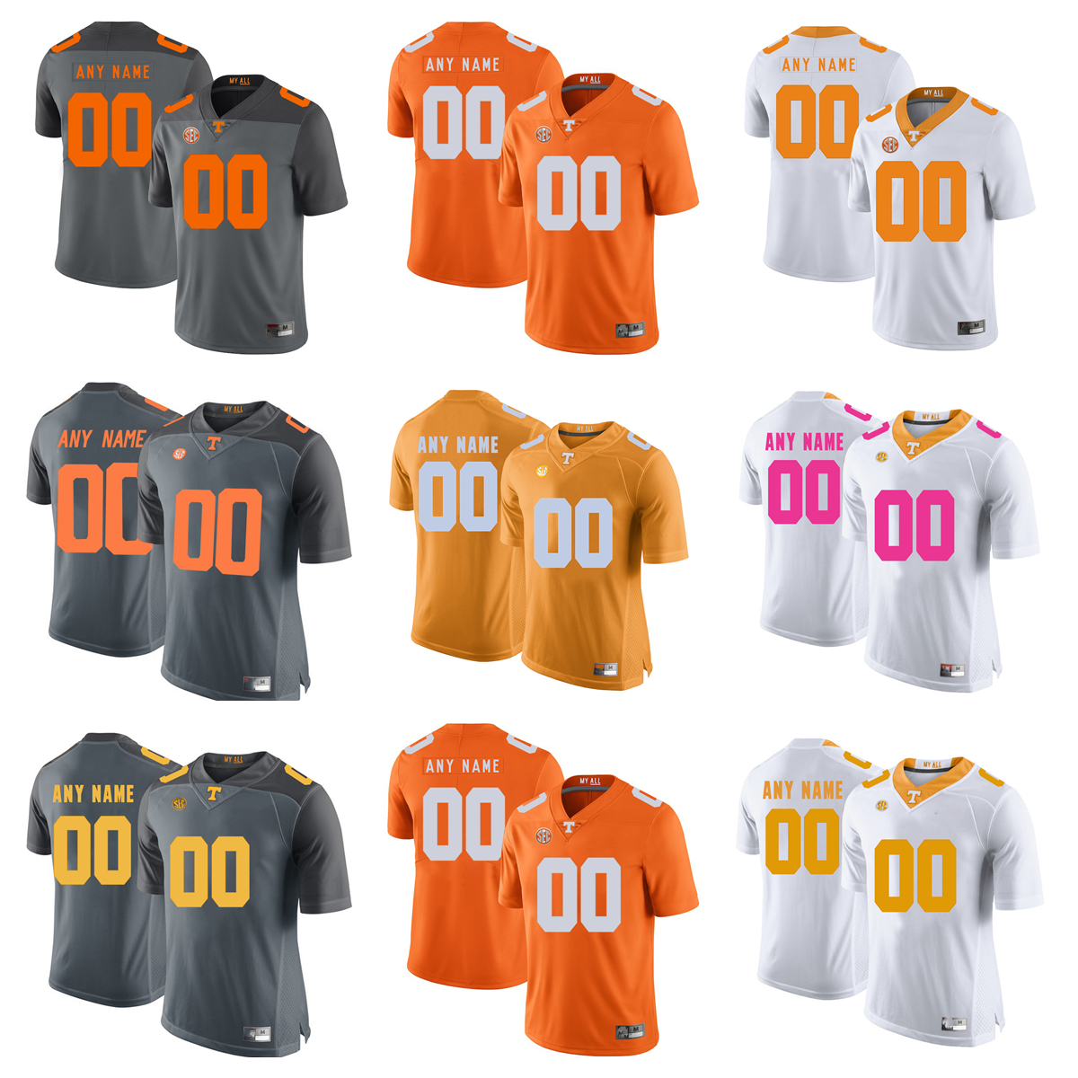 

Custom NCAA College Tennessee Volunteers Football Jerseys 0 Grant Frerking 44 Charlie Browder 86 Miles Campbell 65 Parker Ball Jerome Carvin Dominic Bailey Baron, Custom name number