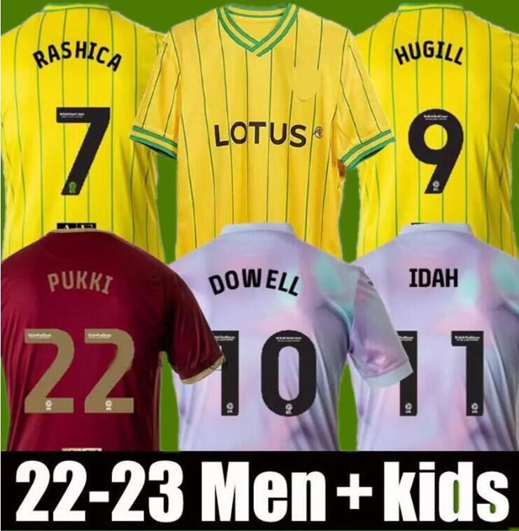 

2022 2023 Norwich Soccer Jerseys PUKKI cITy Special Edition To The Fans Uniforms HUGILL HERNANDEZ STIEPERMANN BUENDIA MCLEAN 22/23 men kids kit football shirt top
