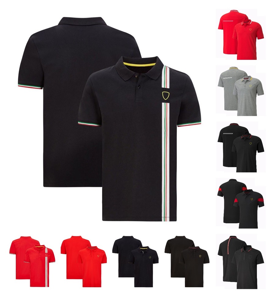 

F1 Car Fans T-shirt Polo Shirts Formula 1 Racing Suit Short-sleeved Men Women Workwear team Uniforms Motocross Breathable Jersey Customizable