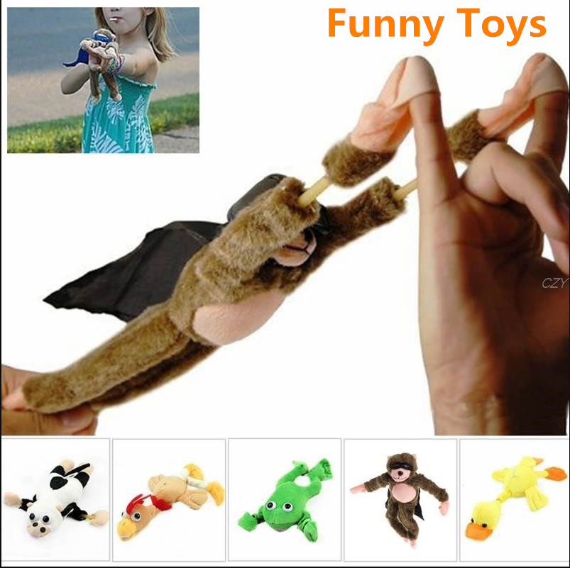 

Funny Toys Party Favor Flying Monkey Slingshot Flying Plush Chicken Duck Screaming Novelty For Kids Adults Wholesale
