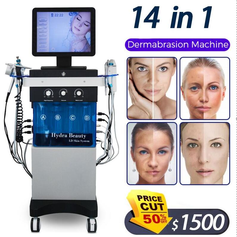 

Professional Hydra facial Dermabrasion Machine Aqua Peeling Vacuum Face Pore Cleaning Skin Rejuvenation Water Oxygen Jet Beauty Equipment