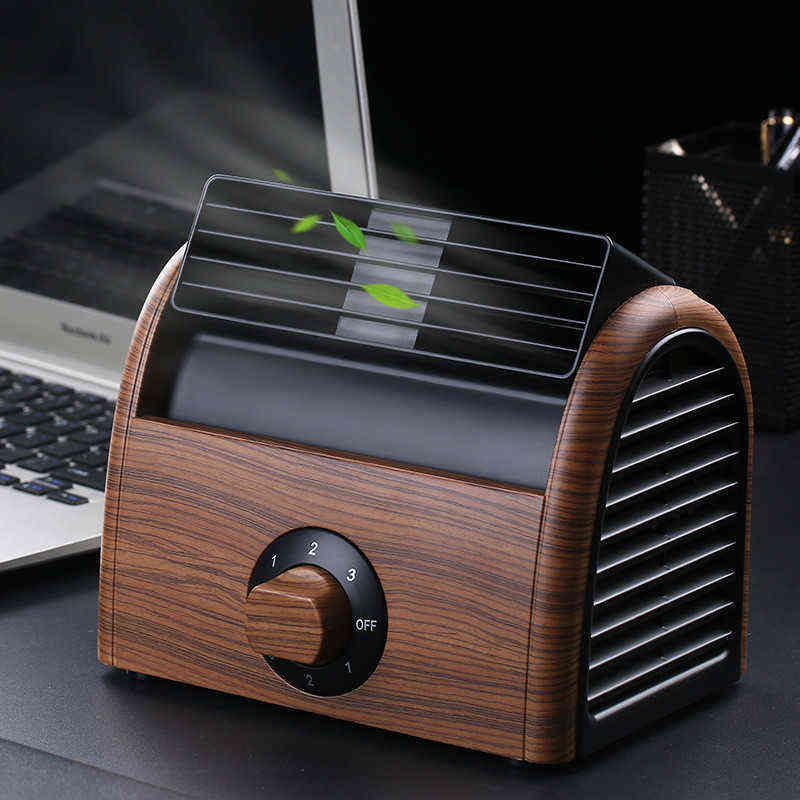 Electric Fans Mini- Small Home Electric Fan Dormitory Air Conditioner Charge Small Fans Office Desktop Student Bed Nothing Leaf Fan T220907-image-802574286