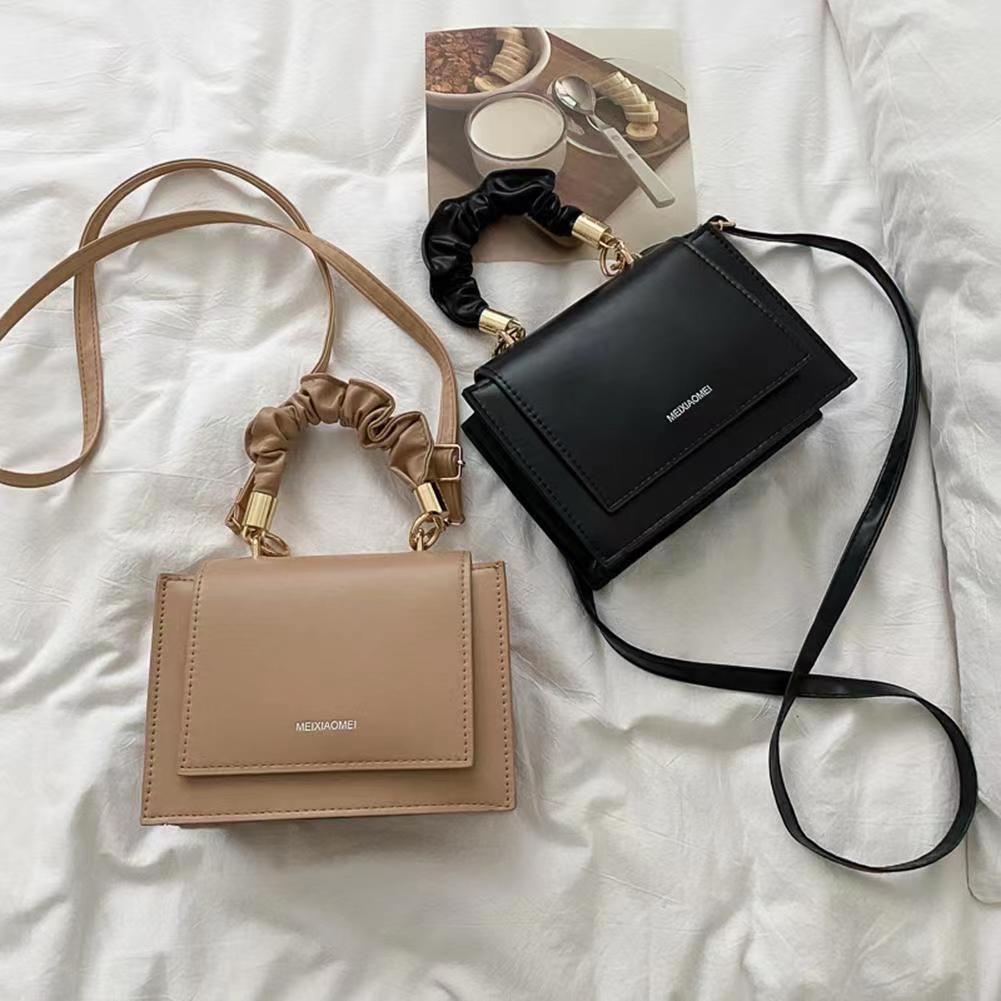 

Fashion Handle Pleated Messenger Bags for Women PU Leather designer flap magnetic snap closure handbag shoulder bag purse, I need see other product
