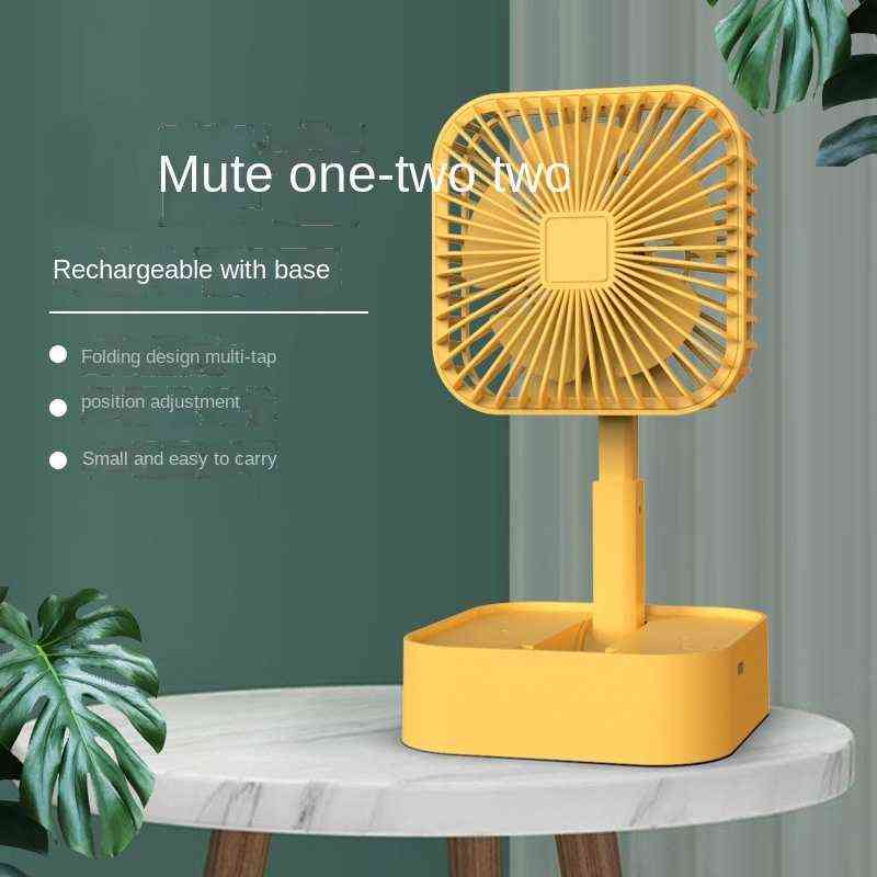 Electric Fans Desk Mini Fan Folding Telescopic USB charging Desktop Fan Mute Portable Fan Suitable For Student Dormitory Bedroom T220907-image-802573616