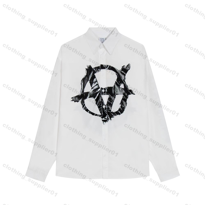 

Vetements Mens Shirts Top blouse Long Sleeve Solid Color Slim Fit Casual Business clothing Long-sleeved shirt Normal