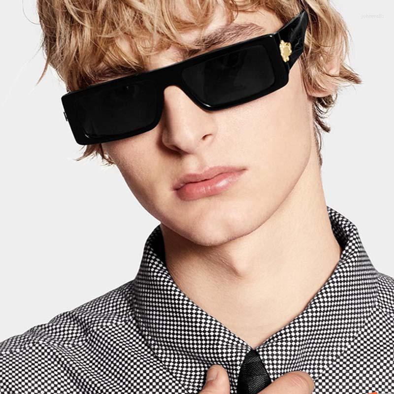 

Sunglasses Feishini Star Contracted Quality Narrow Men UV Protection Trendy Ladies Tiny Fashion Glassees Women Brand Vintage