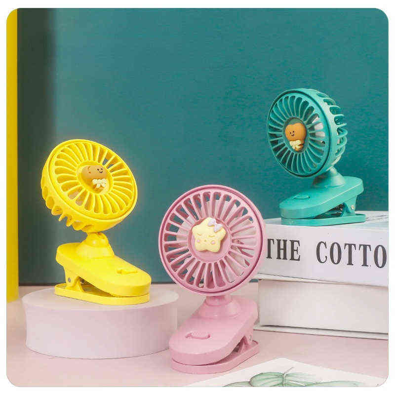 Electric Fans Clip Mini Fan Cute USB Portable Rechargeable Girls Dormitory Pocket Fan Outdoor Hat Clip Ceiling Fans T220907-image-803195236