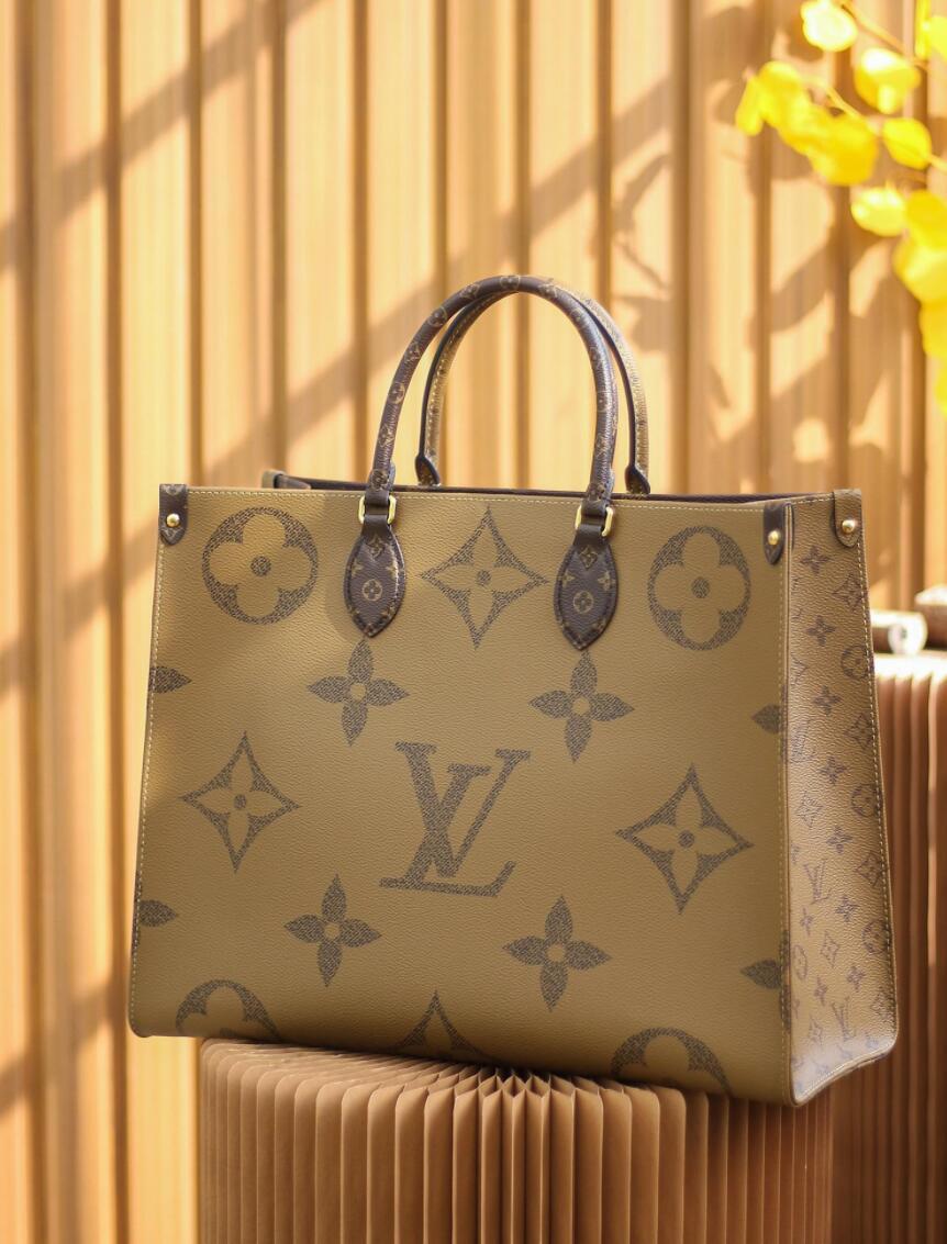 

Handbags ONTHEGO Shoulder Bags Women Leather Luxury Designer Handbag Female Fashi Handbag