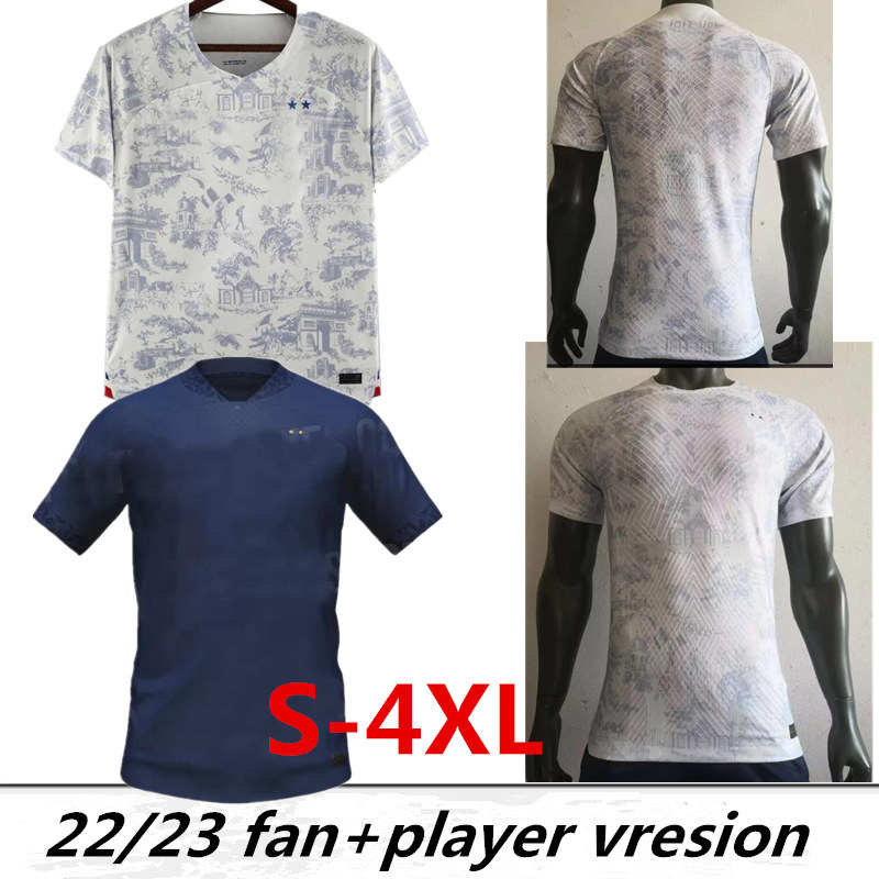 

player version French 2023 BENZEMA MBAPPE GRIEZMANN soccer jersey 2022 World POGBA cup GIROUD KANTE Maillot de foot equipe Maillots kids kit Men football shirt 4XL