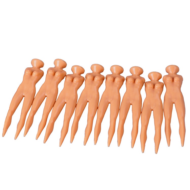 

10Pcs/Bag Golf Tee Plastic Novelty Joke Nude Lady Golf Tee Practice Training Golf Tees New For Golfer Beauty Ball Nails Ball Holder