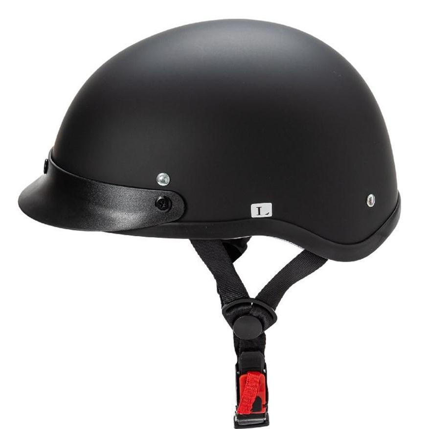 

Motorcycle Helmets DOT Approved Motobike Helmet Half Face ABS Shell For Man And Woman310y, Mat black