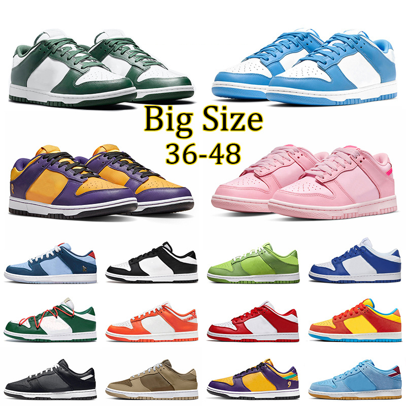 

Running Shoes Designer green apple bule raspberry dunked UNC Dust Green Sail Grey Syracuse Michigan strange love trainers men women sneakers sb dunks size 36-48, 36-40 triple pink