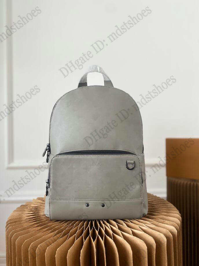 

M46105 RACER BACKPACK Designers Mens Sports Bag Monograms Canvas Luxury Travel Bag Top Handle Handbag, Grey embossed