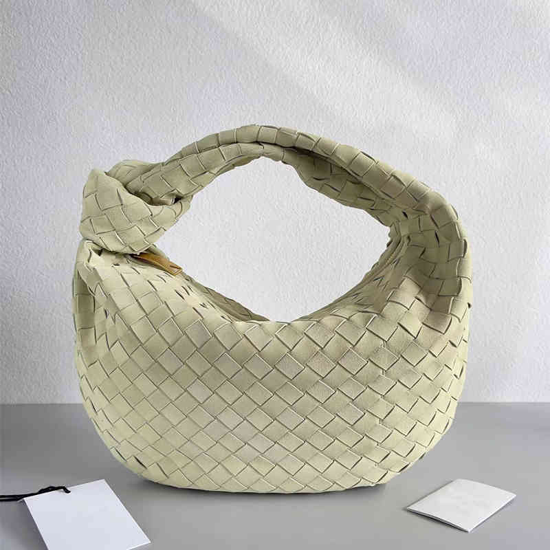 

Venetas Handbag Designer Bottegas Home Medium Jodie Woven Women's Hand-in-hand Original Deer Skin Underarm Dumplings Milk Brown Shoulder Crossbody, Black - original leather