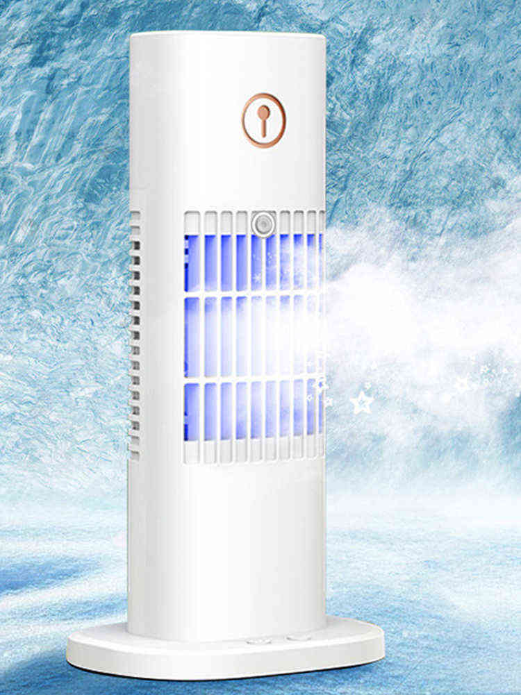 Electric Fans 400ML Household Low-noise Air Conditioner Multifunctional Refrigeration Air Cooler Humidifier Portable USB Cooler Desktop Fan T2209-image-800526971