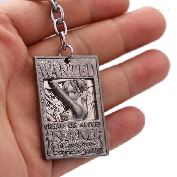 

Keychains NAMI CHOPPER ROBIN LUFFY Chaveiro Figure Order Arrest Warrant Dog Tags Key Ring Wanted Holder