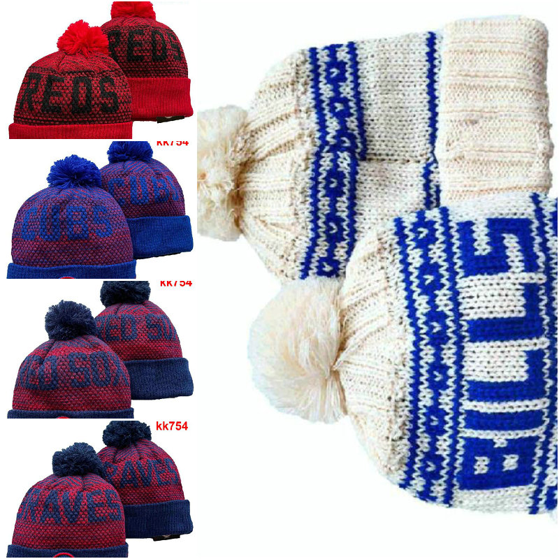 

BUFFALO Beanie North American Football Team Side Patch Winter Wool Sport Knit Hat Skull Caps A1, 23