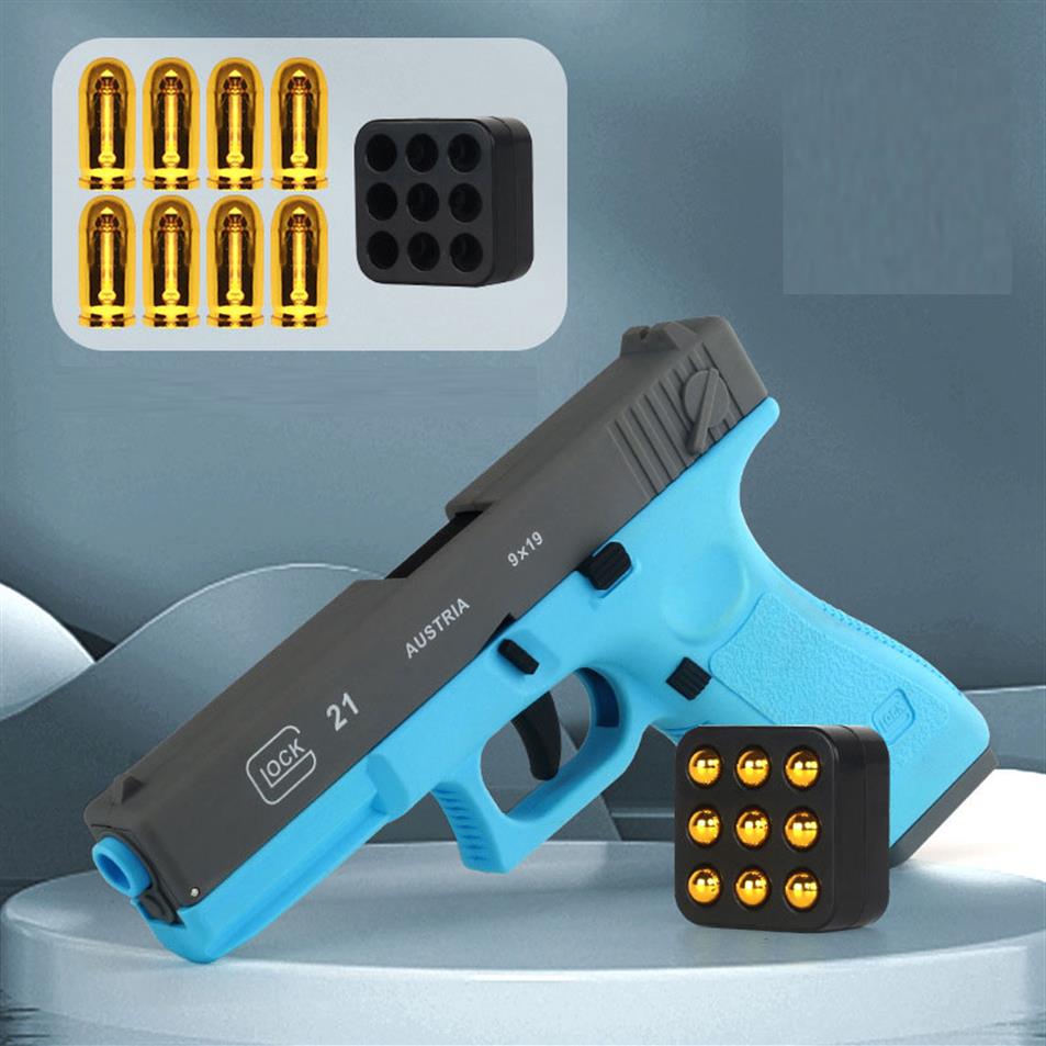 

G17 Pistol Soft Bullet Toy Gun Manual Shell Ejection Blaster Launcher Child Model Boys Birthday Gifts Outdoor Games3083