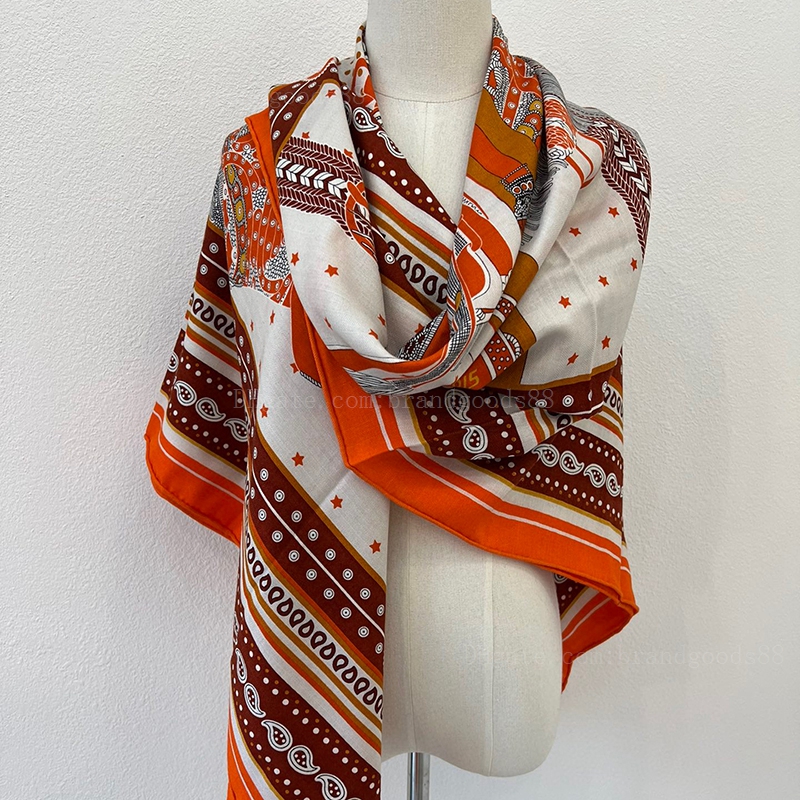 

Fall Scarf Designer Orange Scarves Wholesale Scarfs Joker Colorful Warm Silk Cashmere Large size square hand curling luxury scarf Winter Classic shawl for women