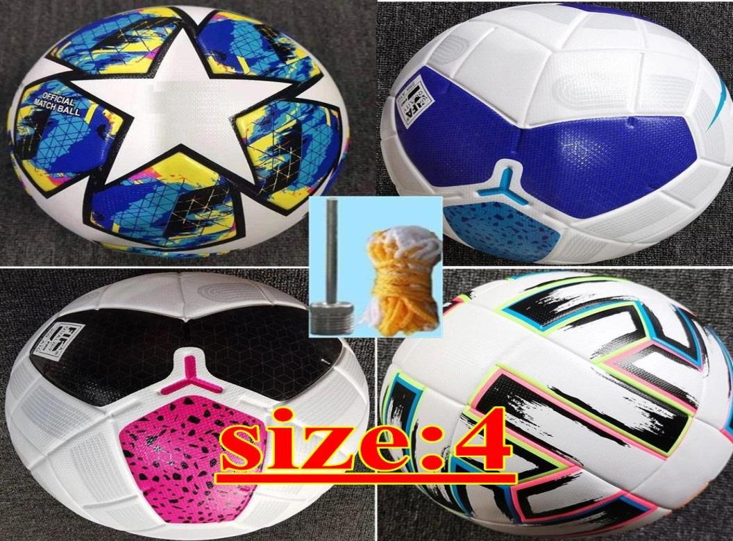 

European champion Size 4 soccer Ball highgrade nice match liga premer football Ship the balls without air