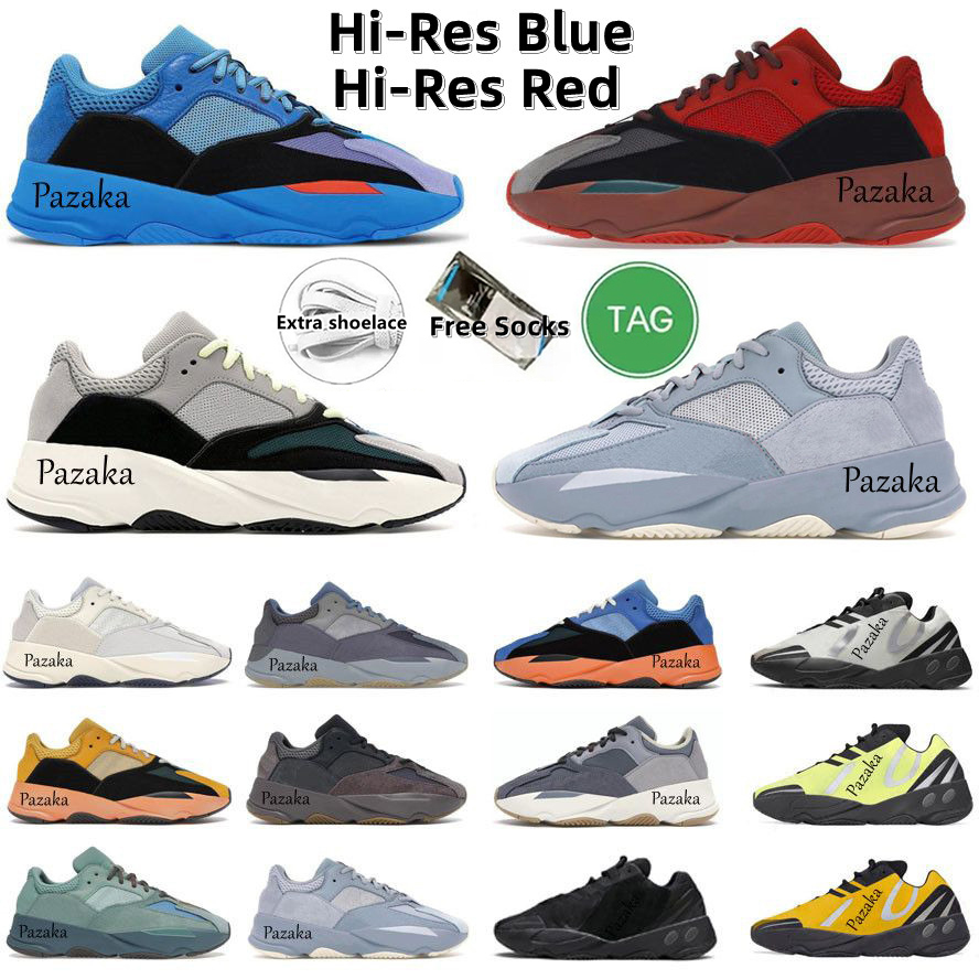 

Designer 700 700s Mens Sneakers Running Shoes Hi-Res Blue Red Sun Magnet Bright Blue Faded Azure Inertia Bone Orange Triple Black Men Women GAI V2 V3 Trainers Sports