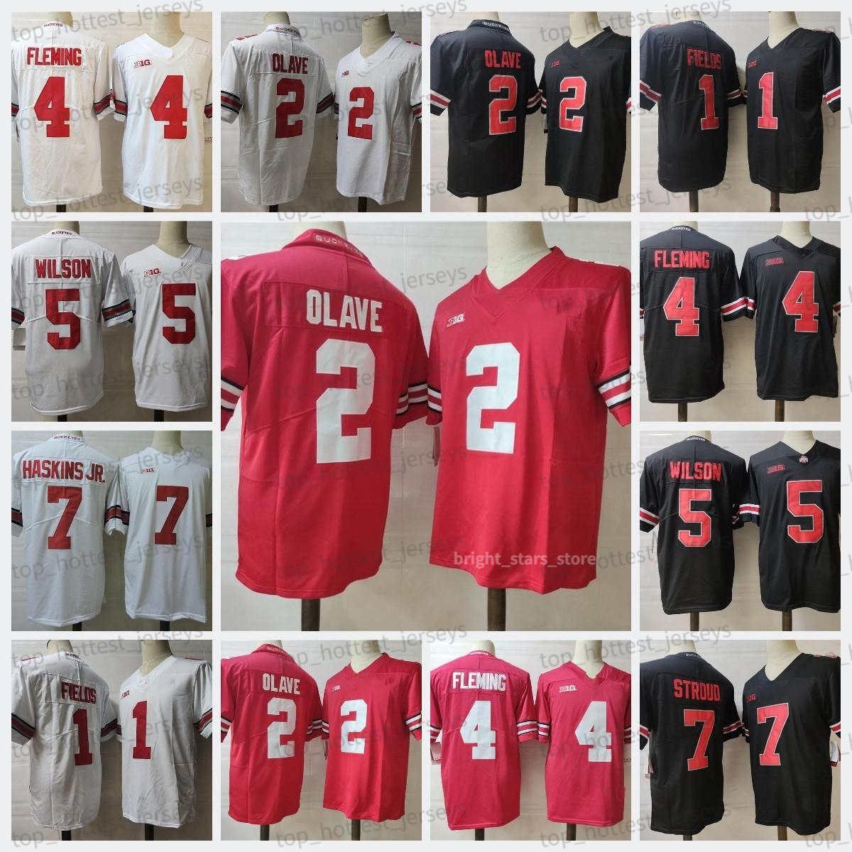 

Ohio State Buckeyes 1 Justin Fields Football Jersey 11 Jaxon Smith-Njigba 7 C.J. Stroud Chris Olave Julian Fleming 5 Garrett Wilson 7 Haskins College Wears Mens Jerseys, 1 justin fields blackout jersey
