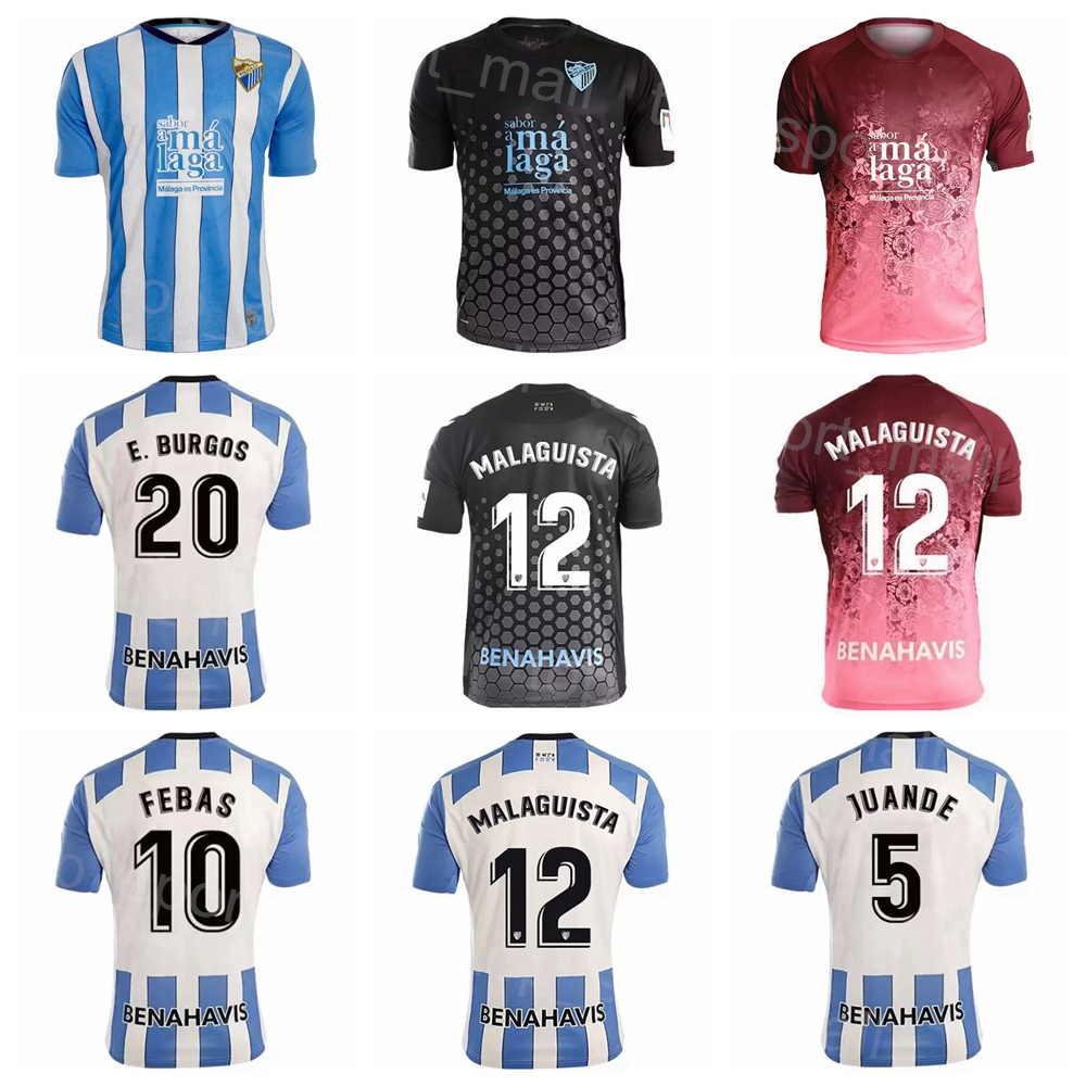 

22-23 FC Club Malaga 10 FEBAS Soccer Jersey 4 BUSTINZA 1 REINA 24 CASTRO 22 RAMALHO 11 GALLAR 5 RIVAS 19 JOZABED 20 BURGOS 9 SOL Football Shirt Kits Custom Name Number, Blue