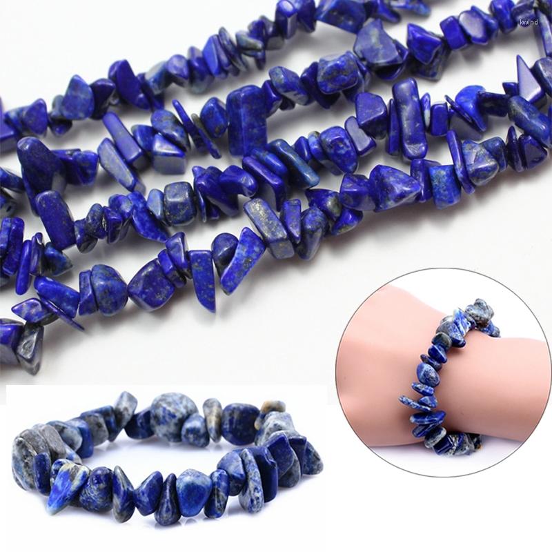 

Strand Natural Raw Stone Lapis Lazuli Cluster Gemstone Bracelet Jewelry For Handmade Charm Reiki Healing Anti-fatigue