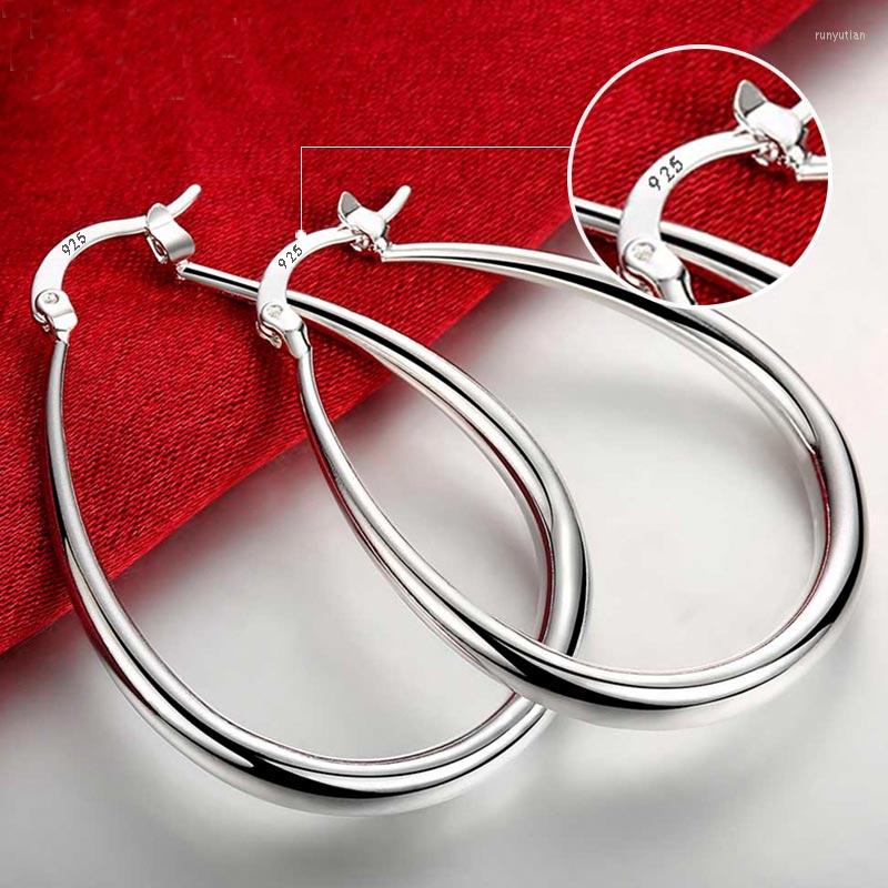 

Hoop Earrings 925 Sterling Silver Smooth Small For Women Sleeper Wedding Gifts Engagement Jewelry
