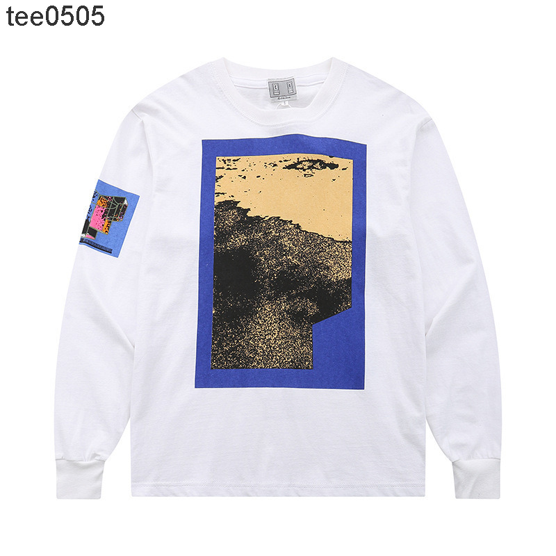 2021 automne nouveau t-shirt à manches longues pour hommes et femmes à imprimé fragment de mode