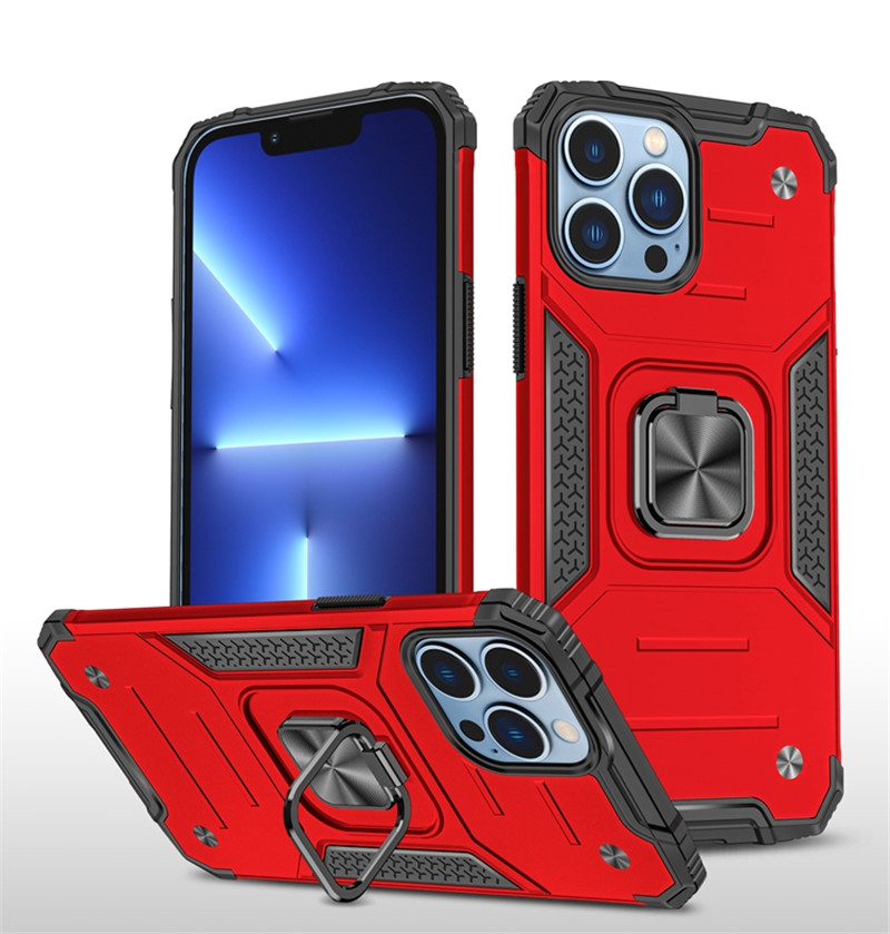 

Magnetic Ring Holder Phone Cases For Iphone 14 Plus Pro Max 13 Samsung Galaxy A23 S22 Ultra Google Pixel 6A Moto G52 G 5G 2022 Stylus Heavy Duty Armor Covers, Black