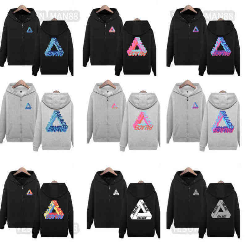 

Men' Hoodies Sweatshirts Mens And Womens Designer Luxury PALACEs Classic Hoodie Fashion Tracksuit Phantom Triangle Printing Multicolor Warm zipper Jogging Hood, 12