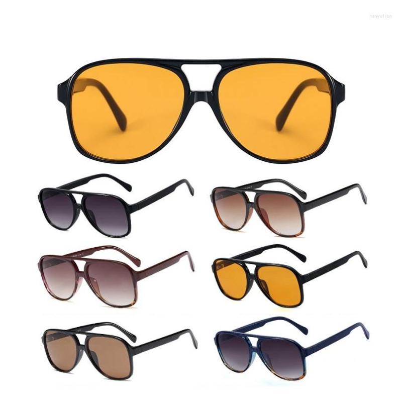 

Sunglasses Wholesale Classic Aviation Pilot Fashion Brand Designer Gradient UV Protection Oversized Vintage Big Frame Shades