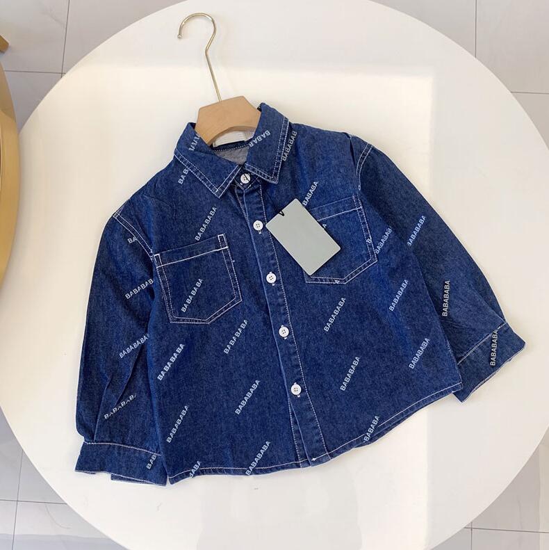 Baby Kids Shirts Fashion Letters Print Tshirts for Boys Gilrs Casual Jackets Long Sleeved Tee Shirt Designer Unisex Clothing-image-800809936