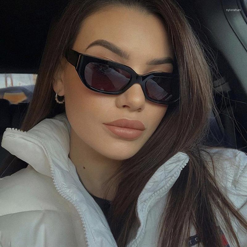 

Sunglasses 2022 Fashion Small Square Candy Color Women Brand Vintage Black Sun Glasses Female Show Shades