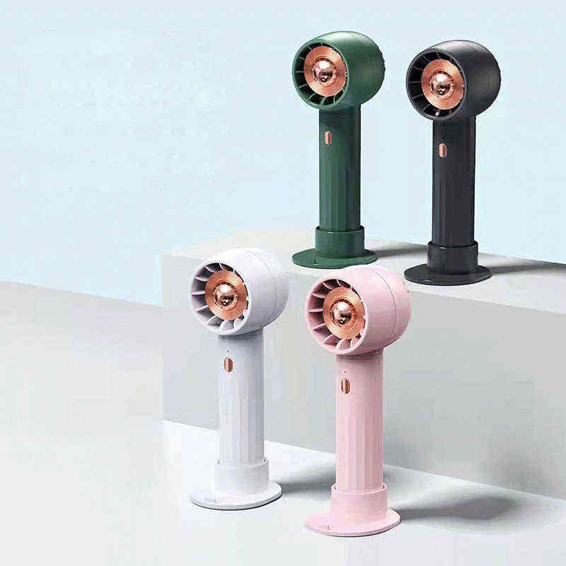 Electric Fans Mini Portable Fan USB Rechargeable Handheld Fan 1200mAh Battery Electric Hand Fan Air Cooling For Outdoor Office T220907-image-802576045