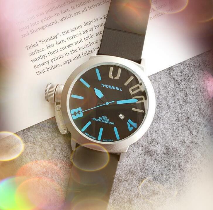 

Super Brand Mens Big Watches Clock Stopwatch 50mm Rubber Belt Quartz Waterproof Calendar all the crime scanning tick Wristwatches birthday gifts, As pic