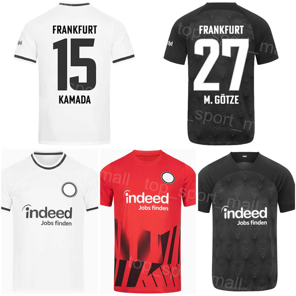 22-23 Club Soccer Eintracht Frankfurt Jerseys 15 KAMADA 9 KOLO MUANI 2 NDICKA 8 SOW 1 TRAPP 35 TUTA 27 GOTZE 36 KNAUFF 25 LENZ 6 JAKIC LINDSTROM-image-800800593