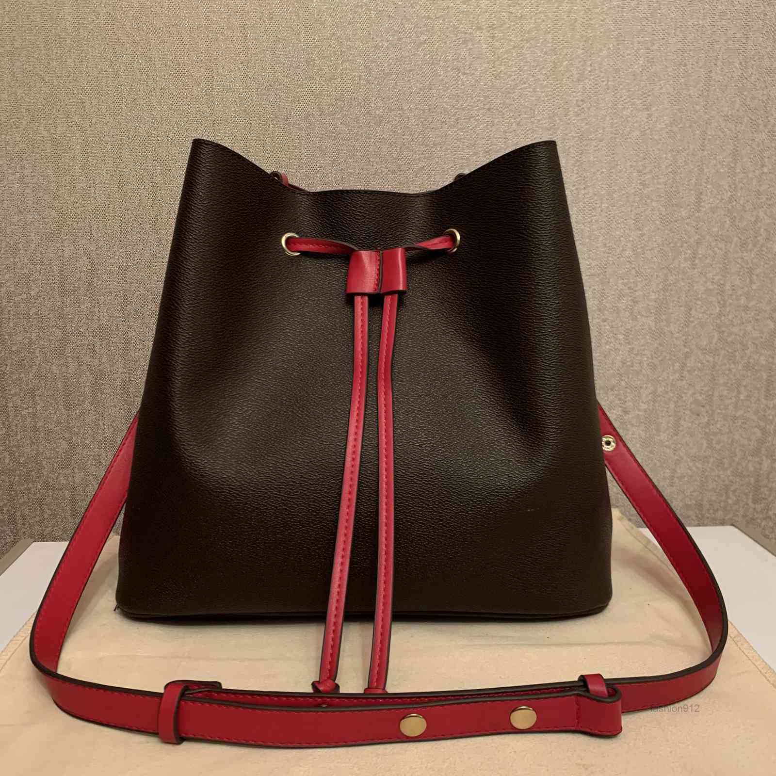 

Evening Bags 2021Designer Famous handbags NEONOE shoulder bags leather bucket bag women flower printing crossbody bag purse TWISTMulti Poche