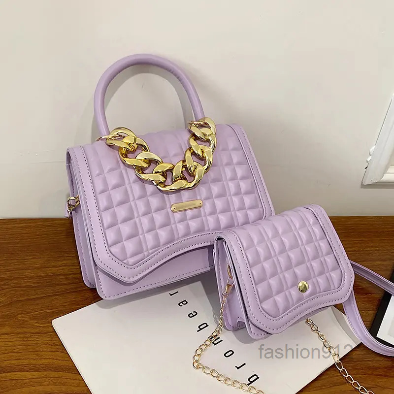 

Evening Bags 2022 Shoulder Bag Woman Fashion Rhombus Chain Plaid Messenger Bag Women'S Mother BagsMulti Pochette, Pink