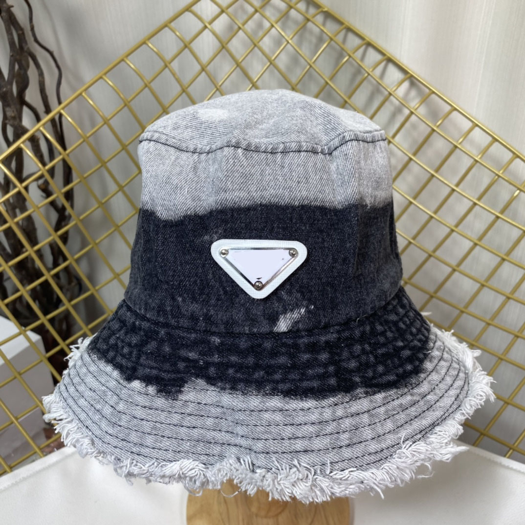 Fashion wide brim hat designer bucket hat trucker men denim fitted caps cowboy flat bonnet beanie baseball cap snapbacks unisex outdoor casual patch