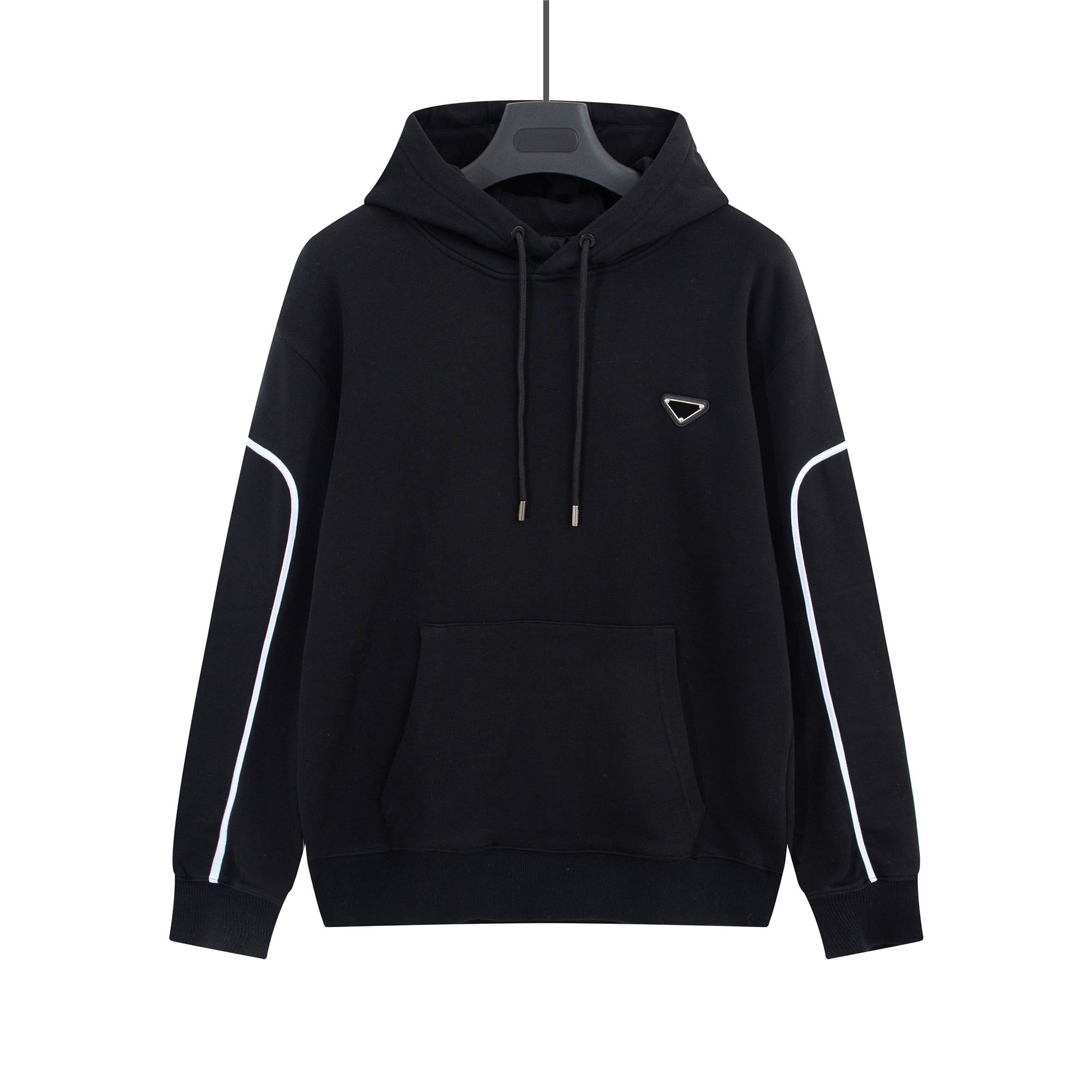 

Men' Plus Size Hoodies & Sweatshirts in autumn / winter 2022acquard knitting machine e Custom jnlarged detail crew neck cotton 5t30re34, Black