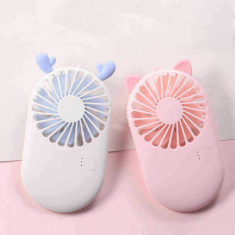 Electric Fans Cartoon Pocket handheld Small Fans Usb Mini- Student Dormitory Desktop Bracket Fans Portablet Table fan air conditioner T220907-image-802573204