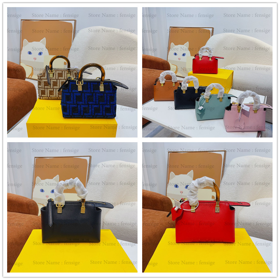 

Mini By The Way Boston Crossbody Shoulder Bag Handbags Purse Zipper Closure Jacquard Leather Removable Strap Embossed Letters Clutch Hand Designer Purses, 01