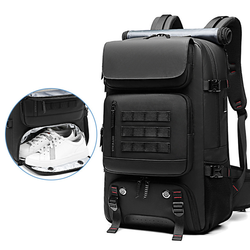 

School Bags large capacity 60L outdoors backpack Men Mountaineering bag waterproof Laptop Backpack travel Business Backpack Shoe bag 220908