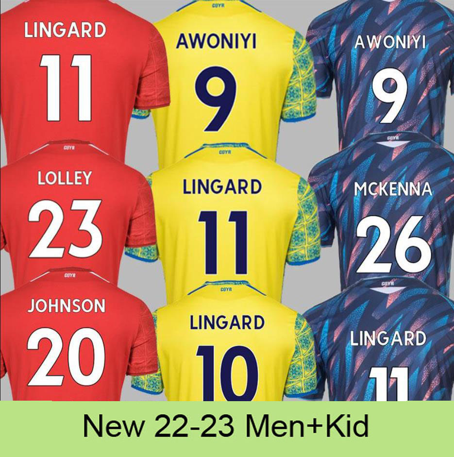 

22 23 Nottingham ForestS LINGARD Soccer Jerseys Awoniyi Johnson Niakhate Surridge 2022 2023 Forest home AMEOBI MIGHTEN Williams Yates Football Men Shirts kids, Wine red