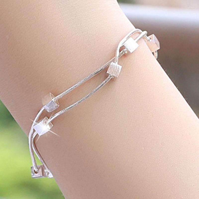 

Link Bracelets 2022 Fashion Crystal Bracelet Women's Jewelry Valentine's Day Present Gift