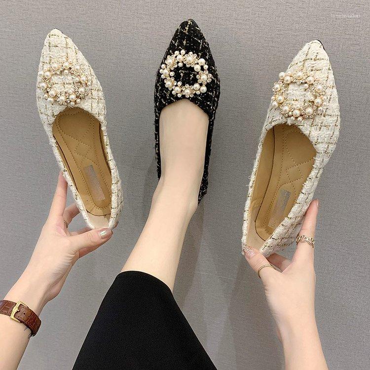 

Sandals 2022 Summer Single Shoes Women's Square Heel Autumn Pu Shallow Mouth Pointed Shaving Leather Buckle Rubber Sheet, Black