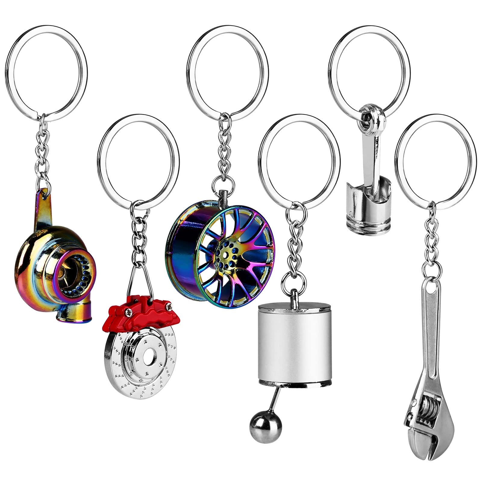 

Keychains L Parts Metal Key Chain Part Model Keychain Set Turbo Manual Shift Box Brake Rotor Wheel Tire Rim Engine Piston Wr Nanashop Amvjr