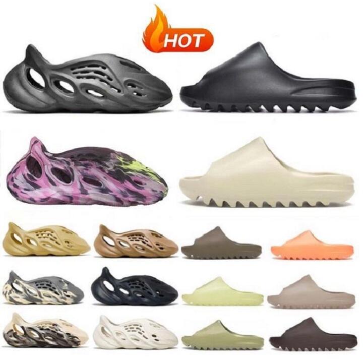 22Color ONLY Foam Runner Sandales Chaussures Pantoufles Designers Slide Pour Hommes Femmes Hommes Baskets Sport Baskets 36-45